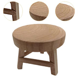 Maxbell Wooden Stool for Plant Rustic Plant Stool for Bonsai Potted Plant Home Decor
