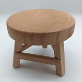 Maxbell Wooden Stool for Plant Rustic Plant Stool for Bonsai Potted Plant Home Decor