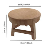 Maxbell Wooden Stool for Plant Rustic Plant Stool for Bonsai Potted Plant Home Decor