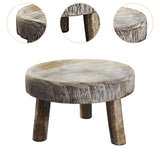 Maxbell Wooden Planter Stool Stand Flower Pot Support for Farmhouse Bedroom Bathroom