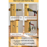 Maxbell Door Latch Mortise Tool Help Remove Material Versatile Scoring and Chiseling Green