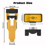 Maxbell Door Latch Mortise Tool Help Remove Material Versatile Scoring and Chiseling Yellow