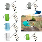 Maxbell 1.5L Watering Can Portable Long Nozzle for House Plants Flower Bonsai Plants grey