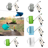 Maxbell 1.5L Watering Can Portable Long Nozzle for House Plants Flower Bonsai Plants grey