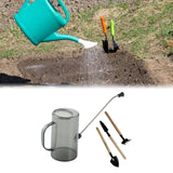 Maxbell 1.5L Watering Can Portable Long Nozzle for House Plants Flower Bonsai Plants grey