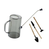 Maxbell 1.5L Watering Can Portable Long Nozzle for House Plants Flower Bonsai Plants grey