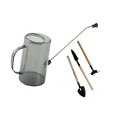 Maxbell 1.5L Watering Can Portable Long Nozzle for House Plants Flower Bonsai Plants grey