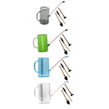 Maxbell 1.5L Watering Can Portable Long Nozzle for House Plants Flower Bonsai Plants grey
