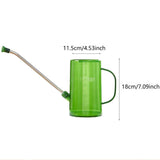 Maxbell 1.5L Watering Can Portable Long Nozzle for House Plants Flower Bonsai Plants green