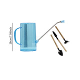Maxbell 1.5L Watering Can Portable Long Nozzle for House Plants Flower Bonsai Plants blue