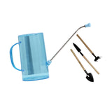 Maxbell 1.5L Watering Can Portable Long Nozzle for House Plants Flower Bonsai Plants blue