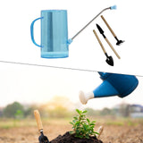Maxbell 1.5L Watering Can Portable Long Nozzle for House Plants Flower Bonsai Plants blue