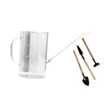 Maxbell 1.5L Watering Can Portable Long Nozzle for House Plants Flower Bonsai Plants clear