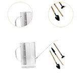 Maxbell 1.5L Watering Can Portable Long Nozzle for House Plants Flower Bonsai Plants clear
