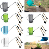 Maxbell 2000ml Indoor Watering Can Long Nozzle for House Plants Plants Garden Flower grey