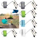 Maxbell 2000ml Indoor Watering Can Long Nozzle for House Plants Plants Garden Flower grey