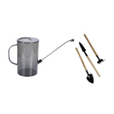 Maxbell 2000ml Indoor Watering Can Long Nozzle for House Plants Plants Garden Flower grey