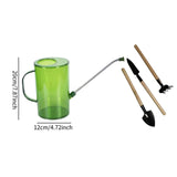 Maxbell 2000ml Indoor Watering Can Long Nozzle for House Plants Plants Garden Flower green