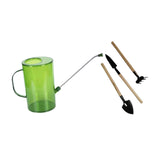 Maxbell 2000ml Indoor Watering Can Long Nozzle for House Plants Plants Garden Flower green