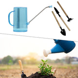 Maxbell 2000ml Indoor Watering Can Long Nozzle for House Plants Plants Garden Flower blue
