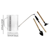 Maxbell 2000ml Indoor Watering Can Long Nozzle for House Plants Plants Garden Flower clear