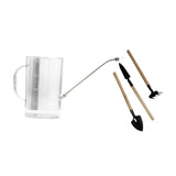 Maxbell 2000ml Indoor Watering Can Long Nozzle for House Plants Plants Garden Flower clear