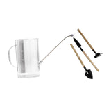 Maxbell 2000ml Indoor Watering Can Long Nozzle for House Plants Plants Garden Flower clear