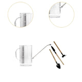 Maxbell 2000ml Indoor Watering Can Long Nozzle for House Plants Plants Garden Flower clear
