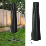 Maxbell Garden Parasol Cover Dust Protection Umbrella Cover for Yard Patio Courtyard Black without Pole