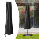 Maxbell Garden Parasol Cover Dust Protection Umbrella Cover for Yard Patio Courtyard Black without Pole