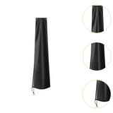 Maxbell Garden Parasol Cover Dust Protection Umbrella Cover for Yard Patio Courtyard Black without Pole