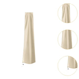 Maxbell Garden Parasol Cover Dust Protection Umbrella Cover for Yard Patio Courtyard Beige without Pole