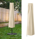 Maxbell Garden Parasol Cover Dust Protection Umbrella Cover for Yard Patio Courtyard Beige without Pole