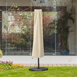 Maxbell Garden Parasol Cover Dust Protection Umbrella Cover for Yard Patio Courtyard Beige without Pole
