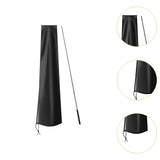 Maxbell Garden Parasol Cover Dust Protection Umbrella Cover for Yard Patio Courtyard Black With Pole