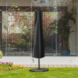 Maxbell Garden Parasol Cover Dust Protection Umbrella Cover for Yard Patio Courtyard Black With Pole