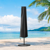Maxbell Garden Parasol Cover Dust Protection Umbrella Cover for Yard Patio Courtyard Black With Pole