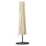 Maxbell Garden Parasol Cover Dust Protection Umbrella Cover for Yard Patio Courtyard Beige With Pole