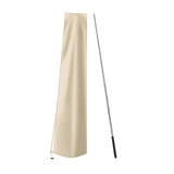 Maxbell Garden Parasol Cover Dust Protection Umbrella Cover for Yard Patio Courtyard Beige With Pole