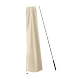 Maxbell Garden Parasol Cover Dust Protection Umbrella Cover for Yard Patio Courtyard Beige With Pole