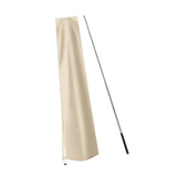 Maxbell Garden Parasol Cover Dust Protection Umbrella Cover for Yard Patio Courtyard Beige With Pole