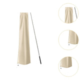 Maxbell Garden Parasol Cover Dust Protection Umbrella Cover for Yard Patio Courtyard Beige With Pole