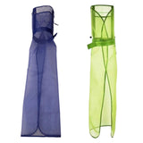 Maxbell Gardening Apron Supplies Mesh Fabric Work Apron for Planting Harvesting Work Blue