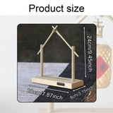 Maxbell Wind Chime Stand Wooden Keychain Jewelry Stand for Lantern Home Decor Indoor S