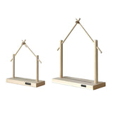 Maxbell Wind Chime Stand Wooden Keychain Jewelry Stand for Lantern Home Decor Indoor S