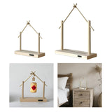 Maxbell Wind Chime Stand Wooden Keychain Jewelry Stand for Lantern Home Decor Indoor S