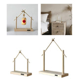 Maxbell Wind Chime Stand Wooden Keychain Jewelry Stand for Lantern Home Decor Indoor S