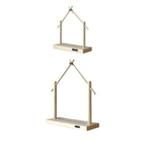 Maxbell Wind Chime Stand Wooden Keychain Jewelry Stand for Lantern Home Decor Indoor S