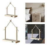 Maxbell Wind Chime Stand Wooden Keychain Jewelry Stand for Lantern Home Decor Indoor S