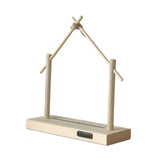 Maxbell Wind Chime Stand Wooden Keychain Jewelry Stand for Lantern Home Decor Indoor S